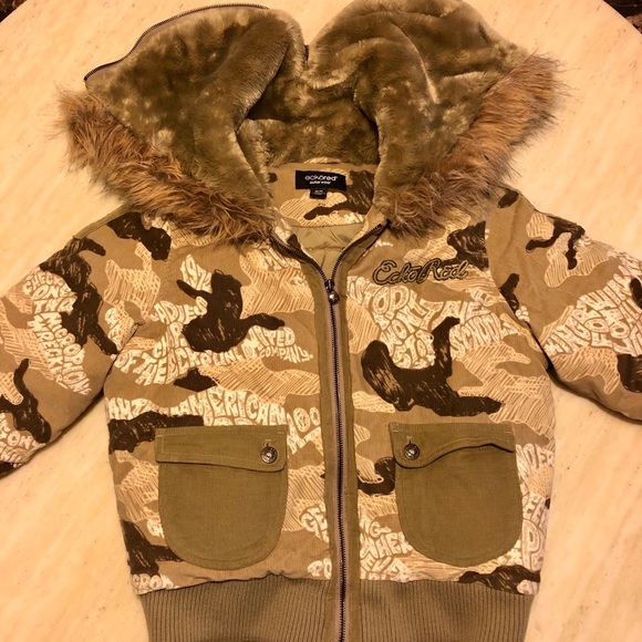 New Ecko Red Extra Thick Army Winter Jacket/Coat - Picture 1 of 8